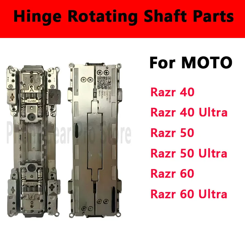 Hinge Rotating shaft parts Assembly Replacement For Motorola Razr 40 50 60 Ultra 2020 Middle Rotating Spin Axis Assembly Parts