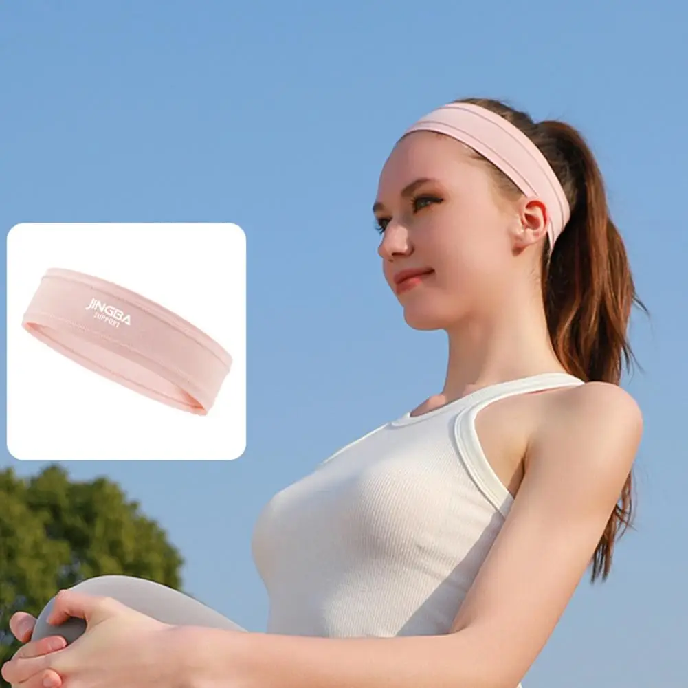 Ice Silk Sports Headband Sweat-absorbent Anti-slip Cycling Hair Bands Sweatband Workout Bicycle Gym Accessories Headscarf C5Q6