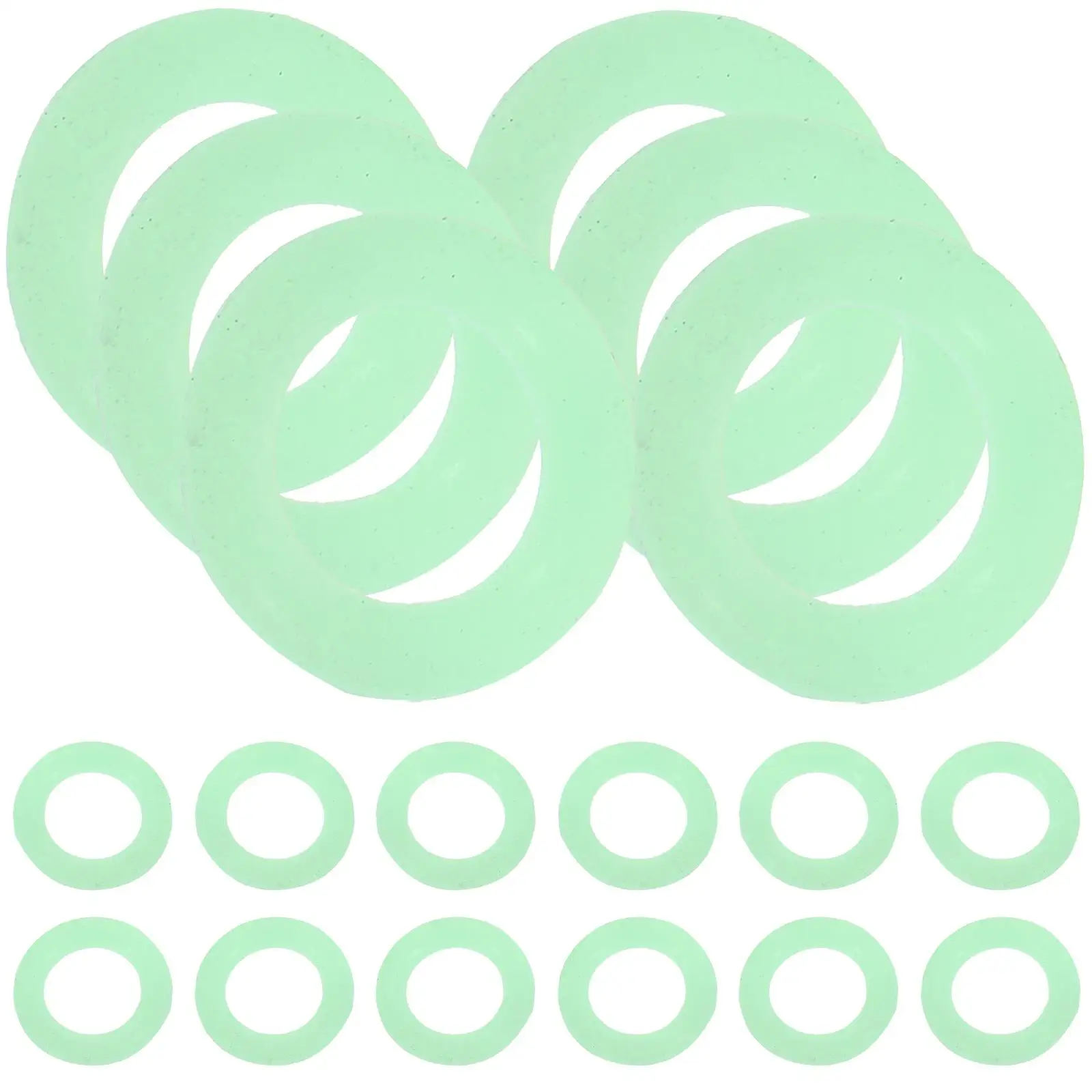 

50pcs Silicone Ring Night Vision Camping Tent Pegs Stake Fluorescent Glow Dark Safe Durable Outdoor Travel Accessories