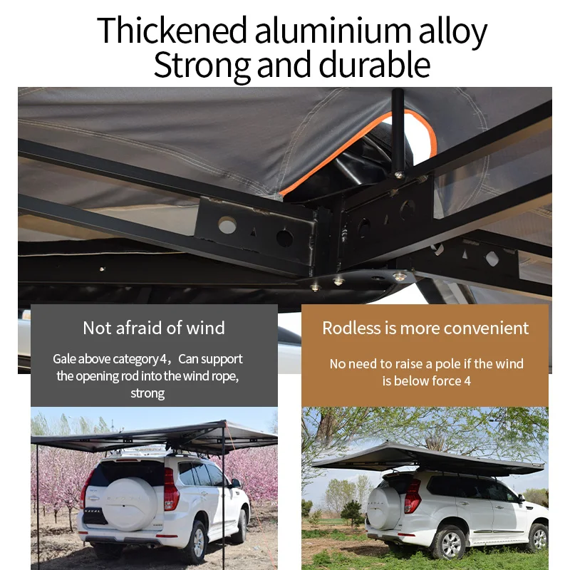 OEM 4x4 الطرق الوعرة Foxwing 270 درجة مظلة السيارة للتخييم في الهواء الطلق