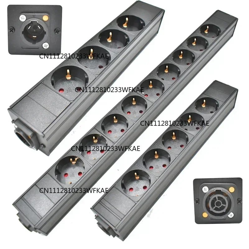 PDU Power Strip 3P Aviation Plug NAC3FX-W NAC3MPX Aviation Port 2-11AC EU Socket Schuko Powercon LED Large Screen Power Plug
