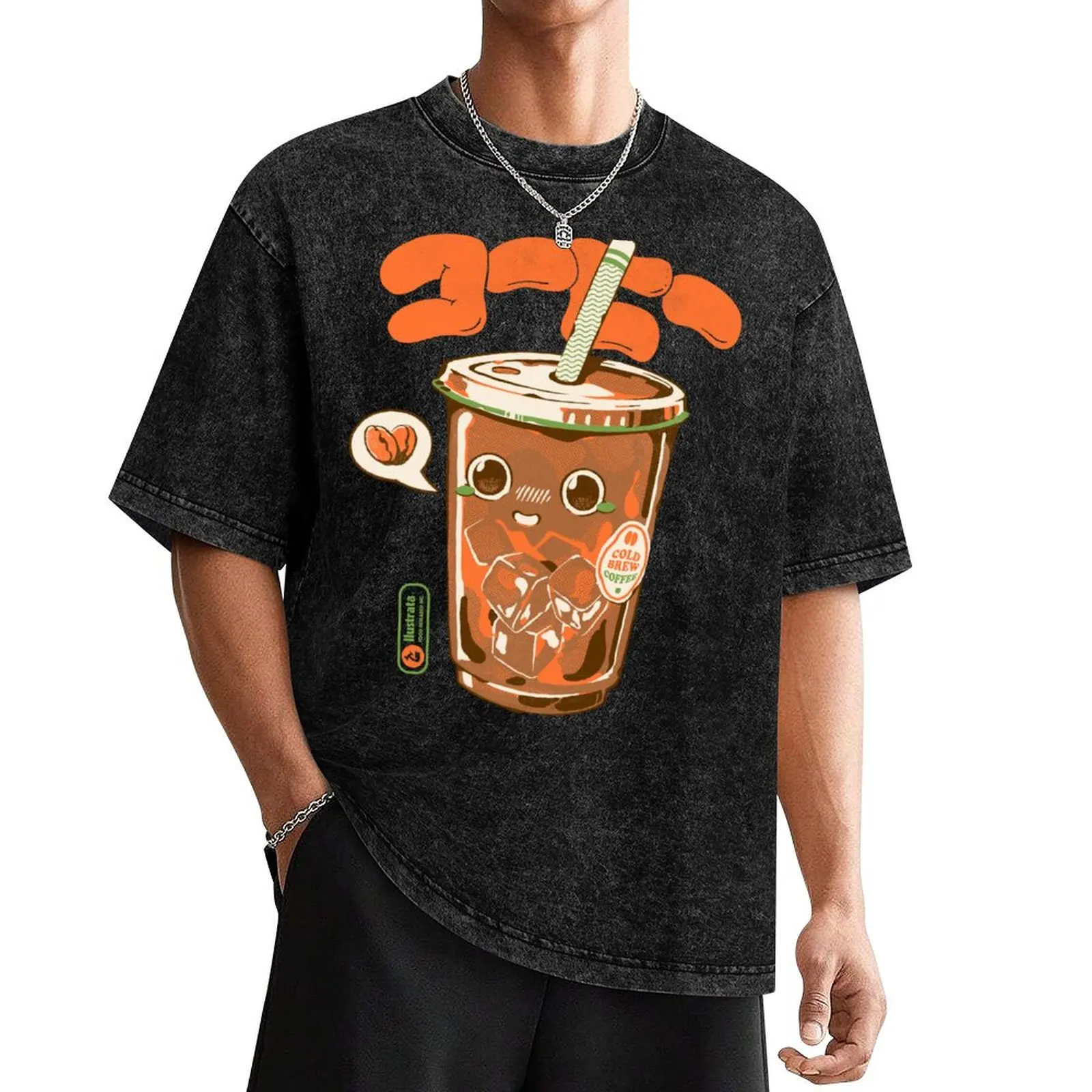 

Cute Cold Brew Coffee T-Shirt summer tops vintage clothes custom t shirt mens clothes