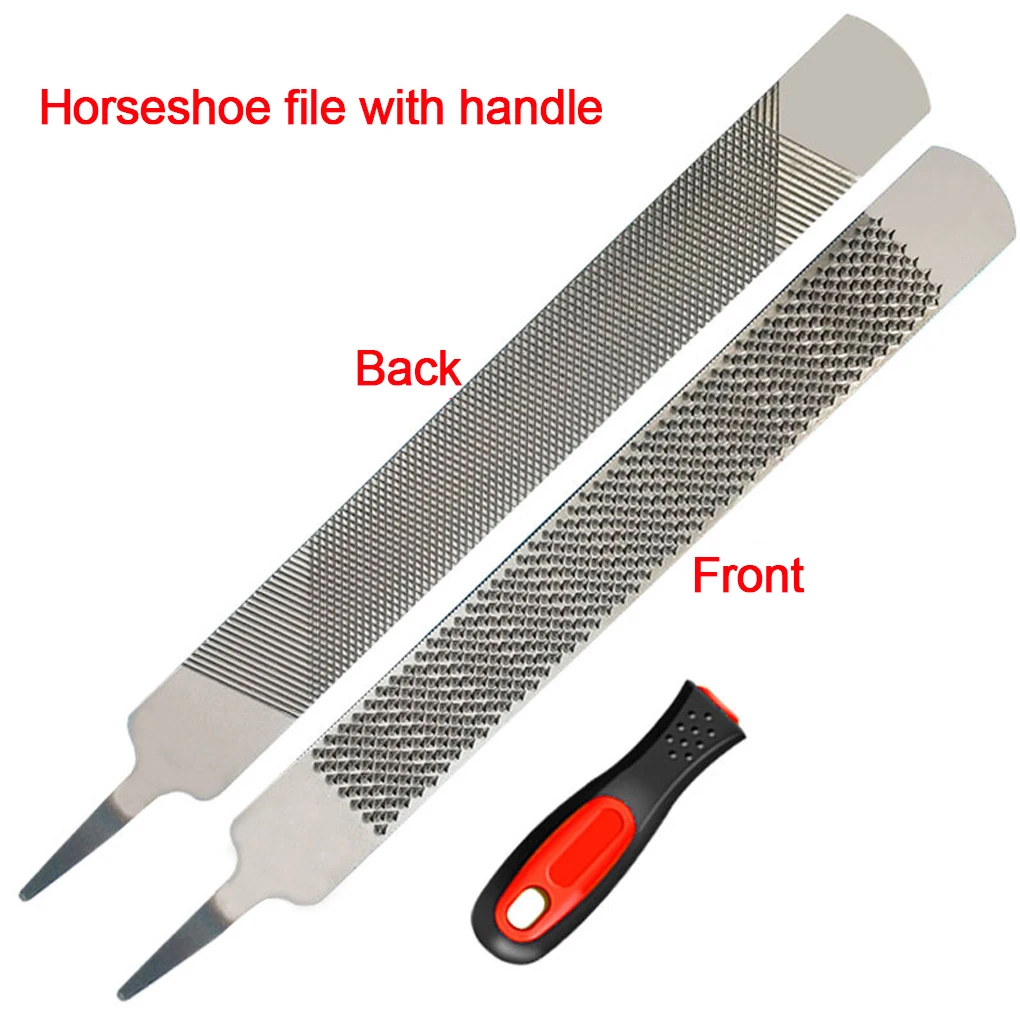 أداة تشذيب حافر الحصان الممتازة على الوجهين، مقبض مضاد للانزلاق، أدوات إصلاح أحذية الحصان، ملحقات الفروسية