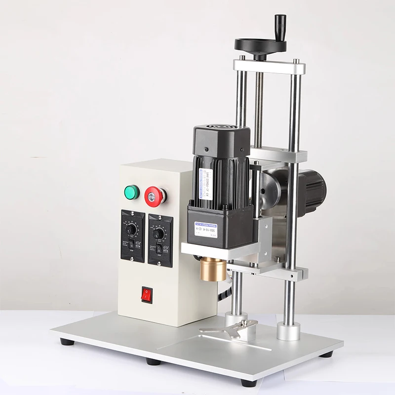 آلة السد الكهربائية الأوتوماتيكية بالكامل على سطح الطاولة، زجاجة زجاجية وزجاجة مياه بلاستيكية، آلة غطاء لولبي، آلة ختم هوائية #5