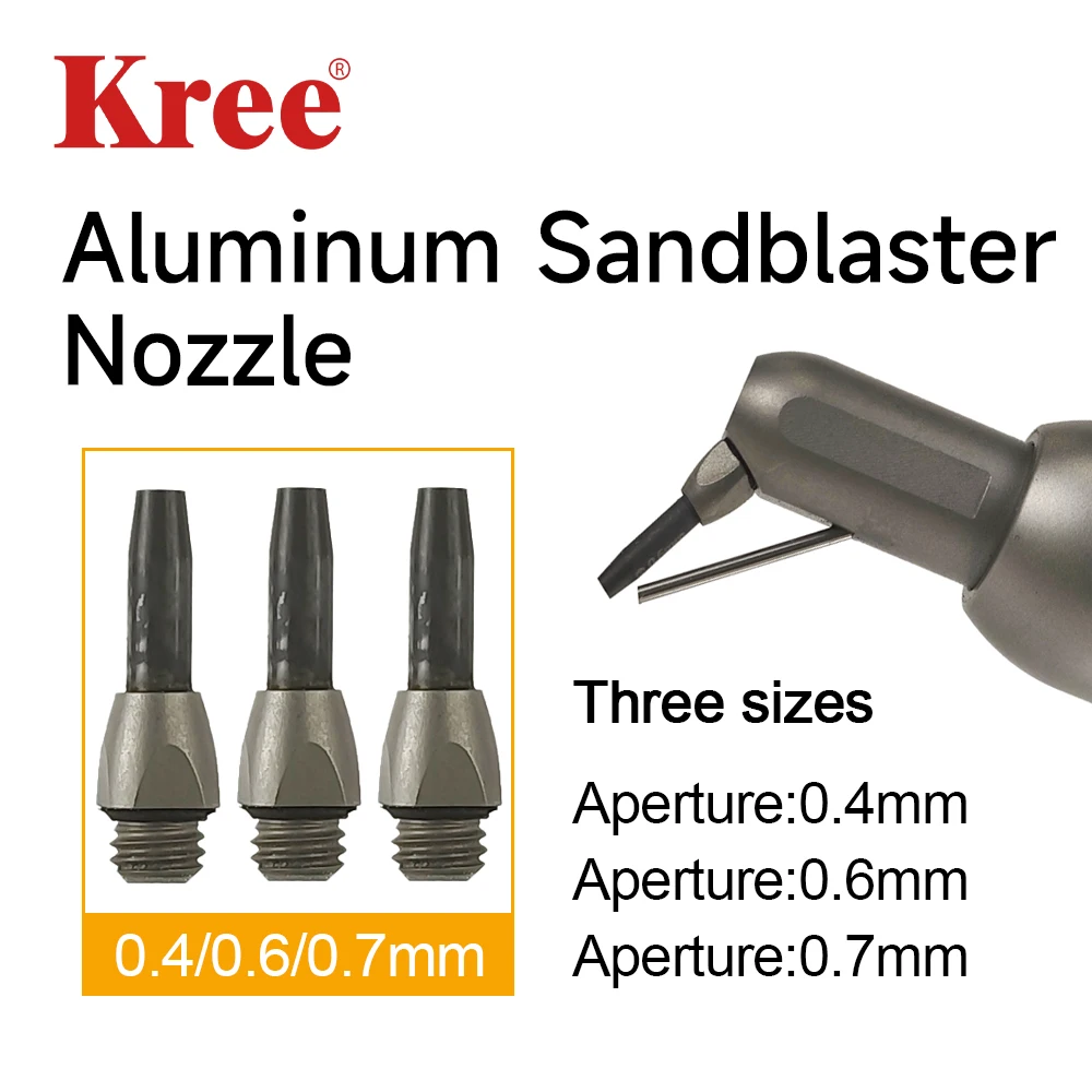 Dental Accessories Aluminum Oxide Sandblasting Gun With Water Nozzle Spray Steel 0.4/0.6/0.7mm Dentistry Tools