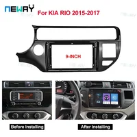 Fascia de Radio de coche para Kia Rio 2015-2017 DVD estéreo marco placa adaptador montaje tablero instalación bisel