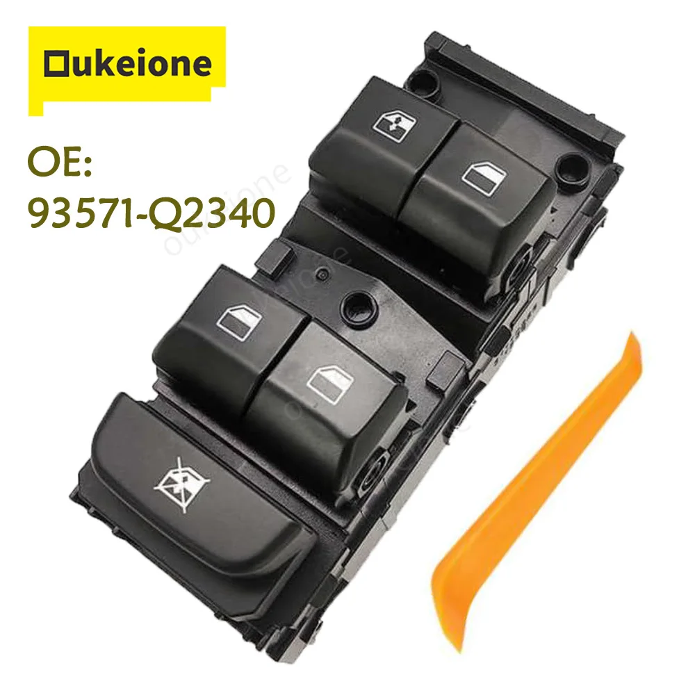 

93571-Q2340 для Kia Smart Run 2018, передний электрический главный переключатель управления стеклоподъемником со стороны водителя, кнопка регулятора стекла