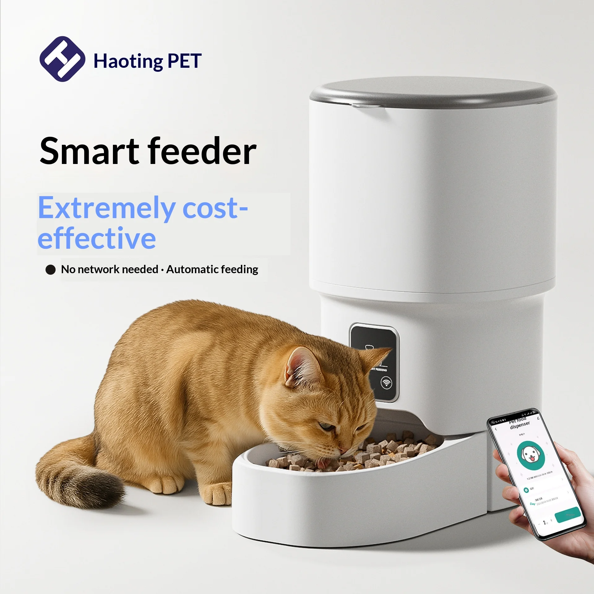 Comedero automático con WiFi y temporizador para perros y gatos - imagen 4
