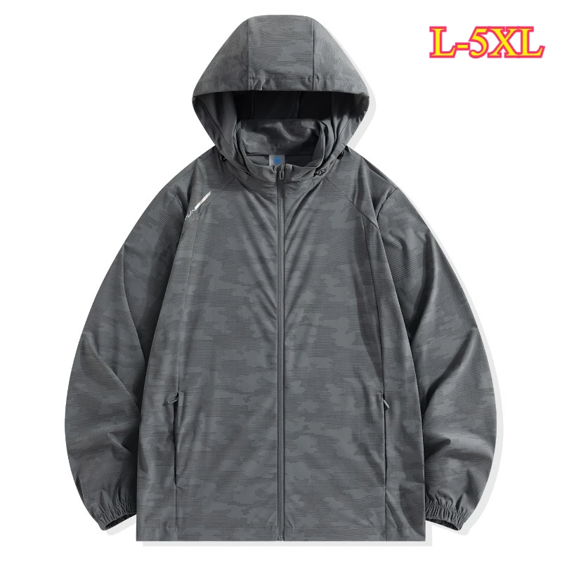 Men Women UPF50+ Sun Protection Jacket Hooded Lightweight Ice Silk UV Coat Summer Outdoor Camping Hiking Fishing Gear