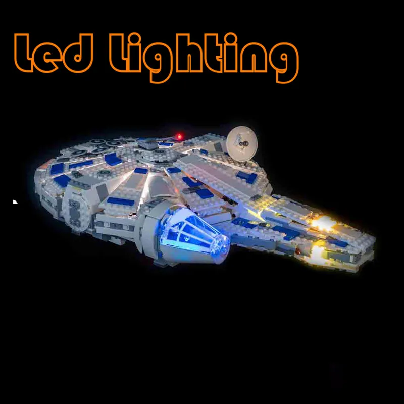 

Millennium Falcon Lighting Set For 75212 Kessel Run Staring Wars Movie Not Include Building Blocks (Only Led Light Kit)