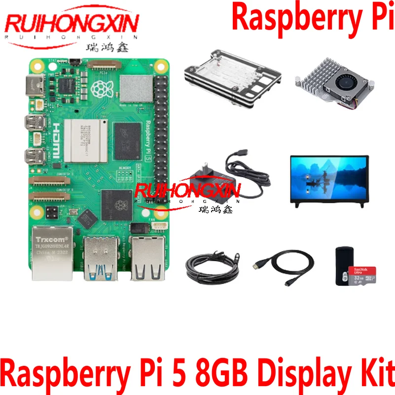 Raspberry Pi 5 8GB Display Kit Development Board