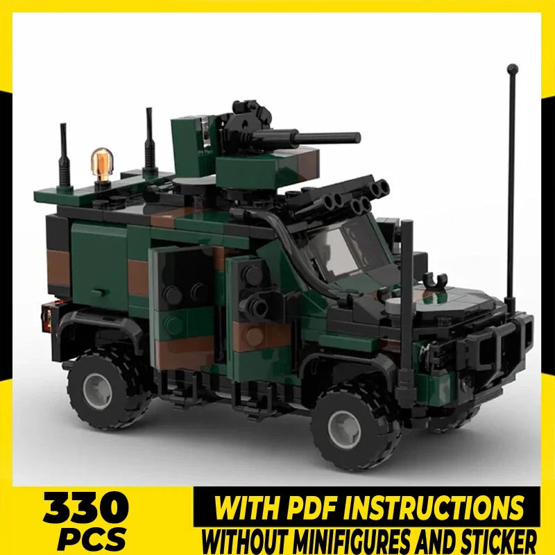 

Moc Building Bricks Military Model LMV 2 4x4 Esercito Vehicles Technology Modular Blocks Toys Assembly Brick Holiday Gifts