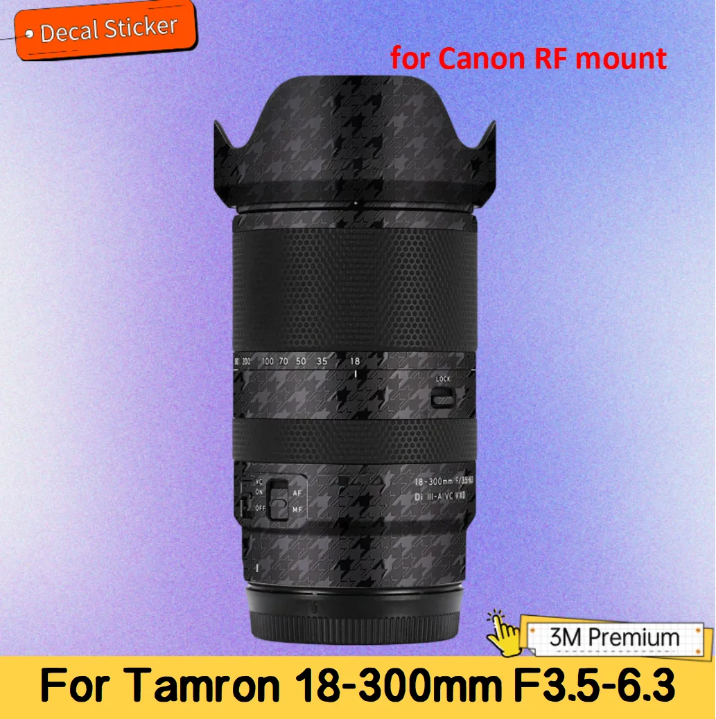 

Для Tamron 18-300 мм F3.5-6.3 Di III-A VC VXD для Canon RF крепление объектива наклейка защитная наклейка на кожу пленка против царапин