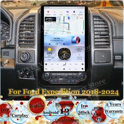 Qualcomm Car Radio Android For Ford Expedition 2018 2019 2020 2021 2022 2023 2024 GPS Navigation Automotive Multimedia Head Unit