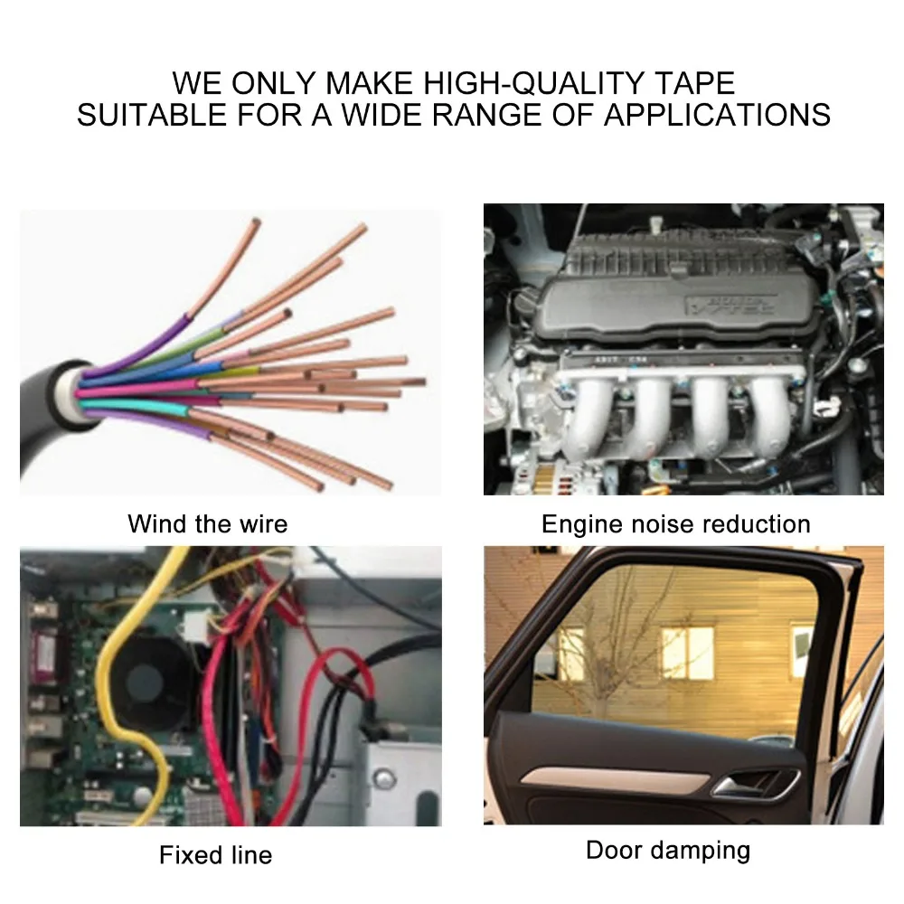 Absorber Universal Car Anti-shock Tape Anti-noise Buffer Cable Wiring Sound Insulation Pad