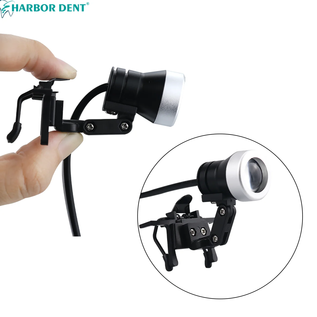 Dental 5W Headlight Belt Clip Type Headlamp Dentist Rechargeable Adjustable Lamp for Medical Surgery with Battery