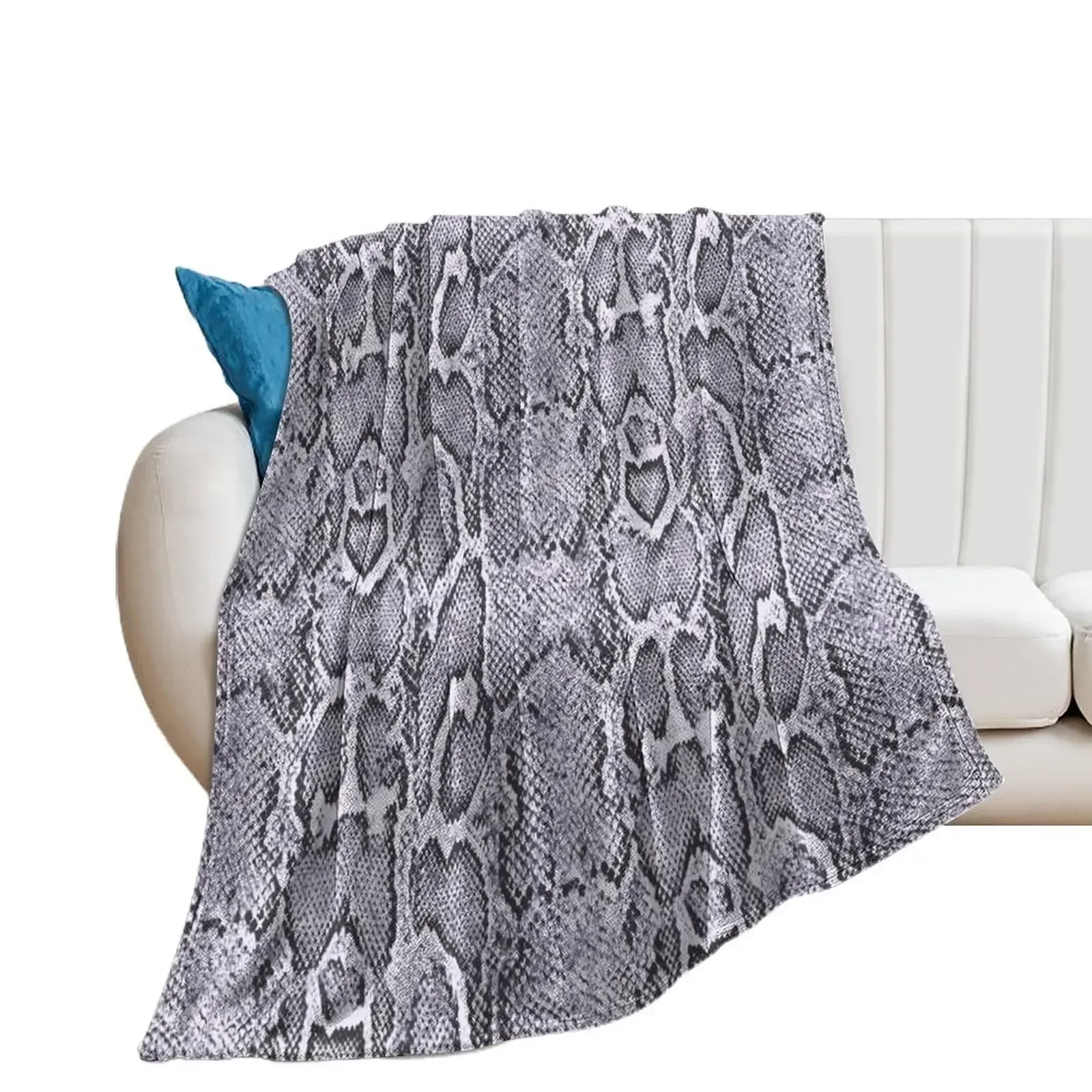 Snakeskin Snake Skin Serpentine Pattern Throw Blanket heavy to sleep Soft Plush Plaid Blankets