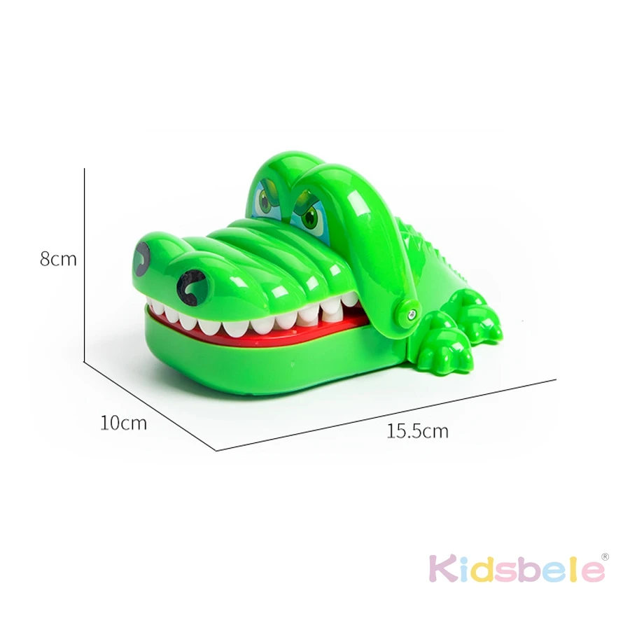 Funny Crocodile Bite Game, Press Teeth Pop-Up Toy, Interactive Surprise Reaction Game for Kids and Parents