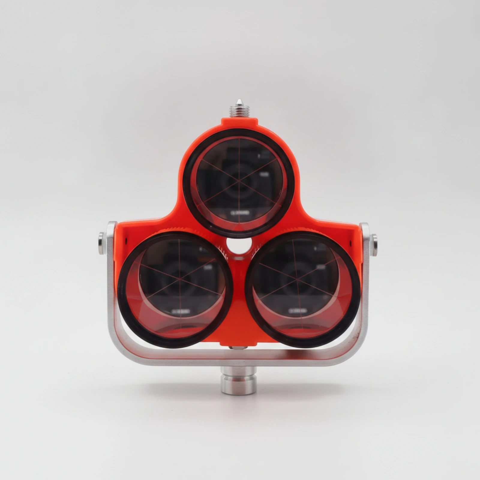 Triangular Prism Reflector Precision Prism with Mounting Bracket Surveying Tool Compact Rugged for Surveyors, Construction Sites
