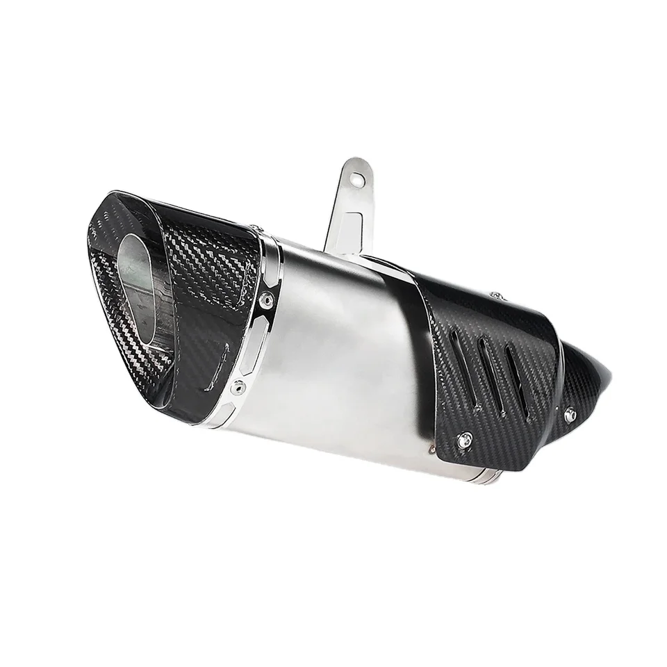 

STLF AK Escape Racing Steel Motorcycle Exhaust System Modification Carbon Fiber Insulation Board for KAWASAKI Z900 Used Conditio