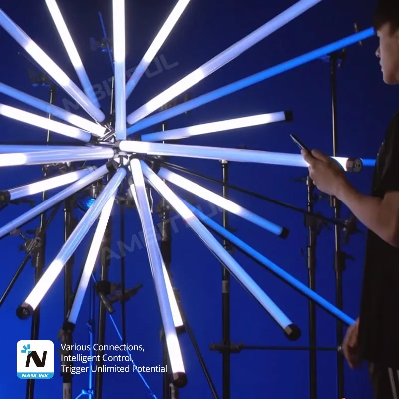 Nanlite Pavotube II X 15x 30X RGB LED Light Tube Handheld Light Wand Studio Creative Video Photography Lighting APP Control