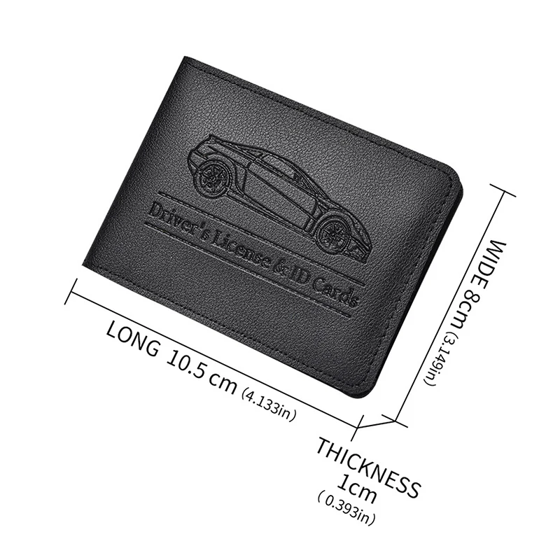 Car Registration Driver's License And Insurance Card Holder Leather Car Essential Document Card Wallet Car Accessories