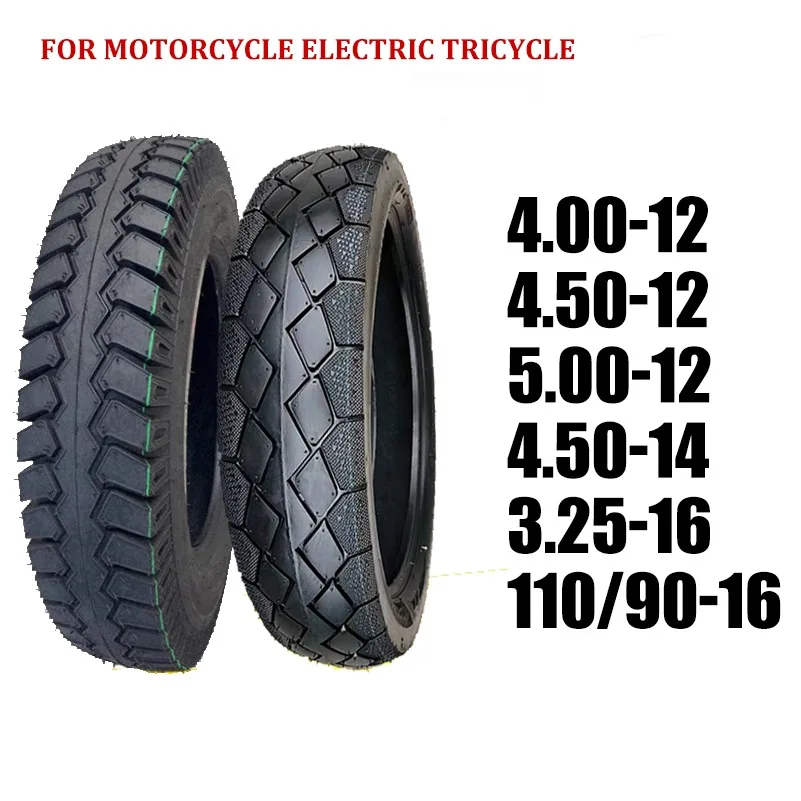 Eight layer thickened 4.00-12 4.50-12 5.00-12 motorcycle tires 400-14 4.00-14 5.00-14 electric tricycles