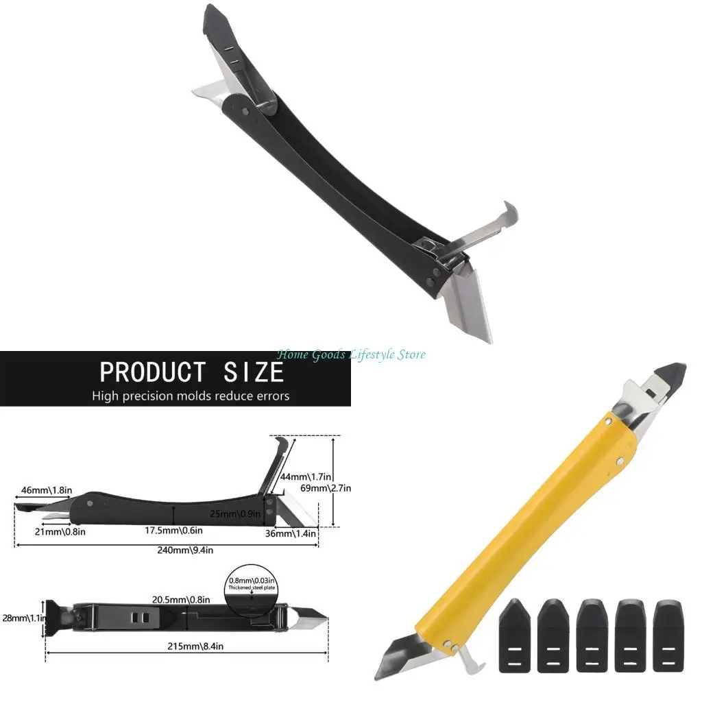 

E74E прочный набор удаления из нержавеющей стали с конструкциями ручки для эффективного герметизации затирки и обрезки края