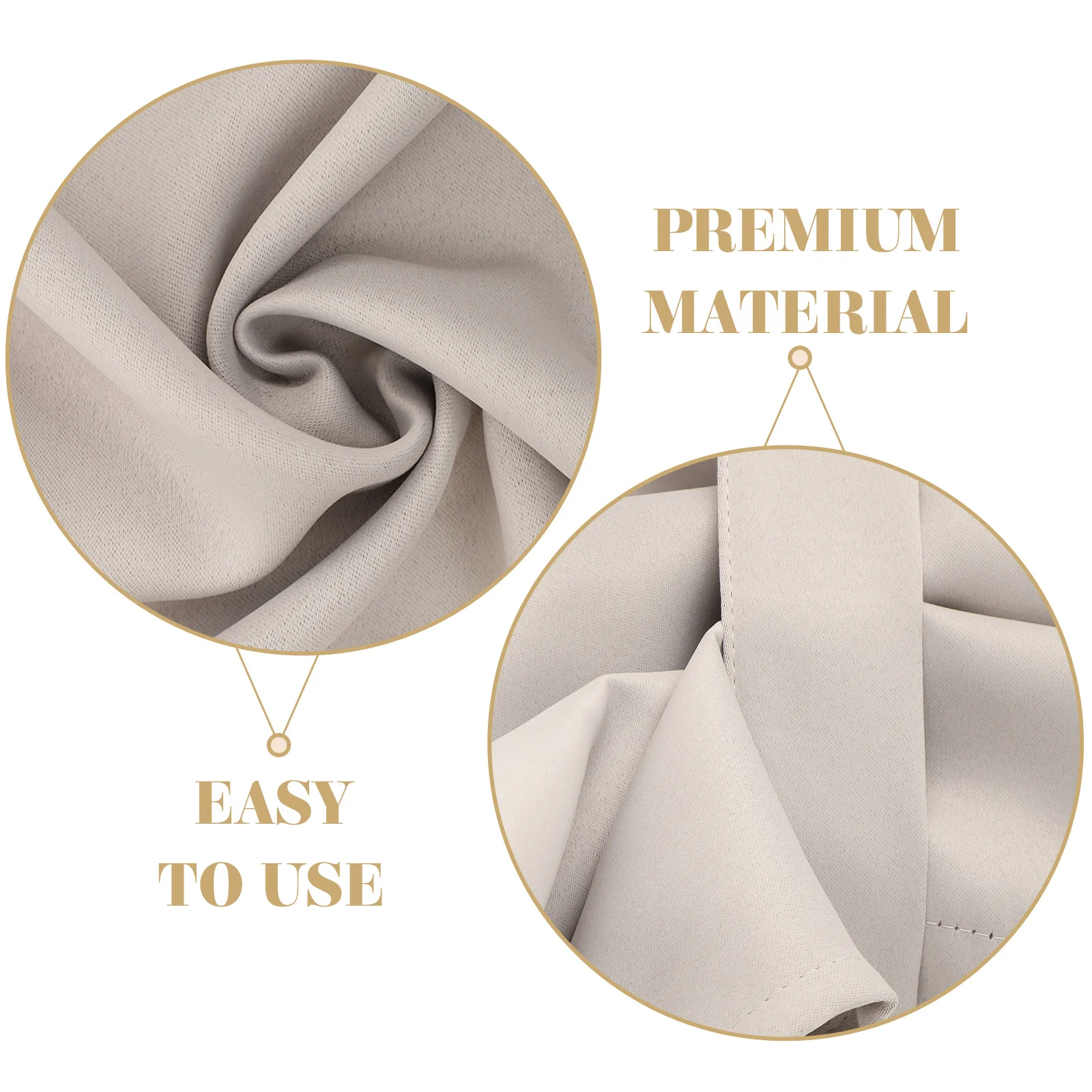 

Blackout Door Curtain Polyester Window Drape Light Shading Curtain Room Darkening Bedroom Privacy Living Room Blackout Drape