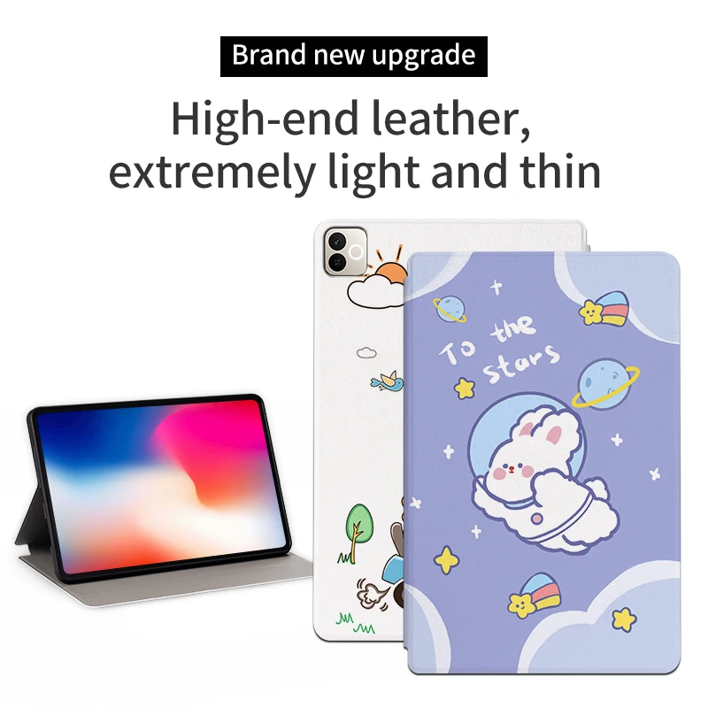 

Противоударный чехол для планшета Realme Pad 3 2026 11,6 дюйма с подставкой, милый мультяшный дизайн