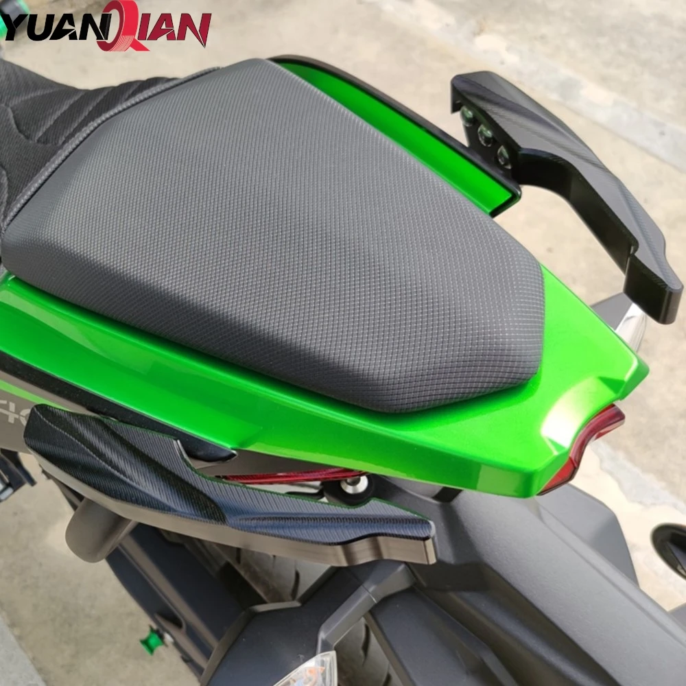 

Rear Passenger Handle Grab Bars Rails Pollion Seat Cover Rear Armrest Fixing Bracket For KAWASAKI Z 400 NINJA 400 Z400 NINJA400