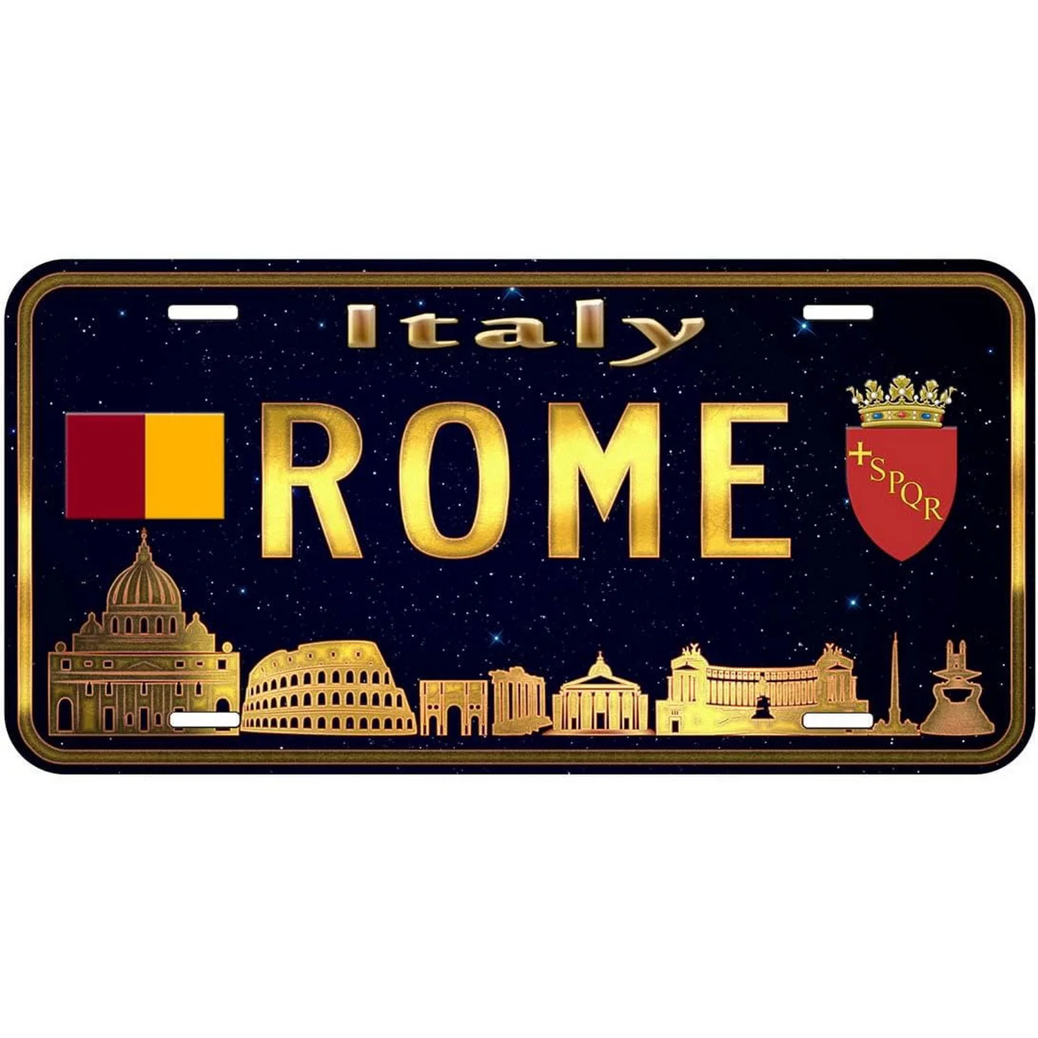 Vintage License Plates for Decoration Tin Signs Vintage Bacelona Pairs London Amsterdan Tags Metal Automotive Sign For Car Front