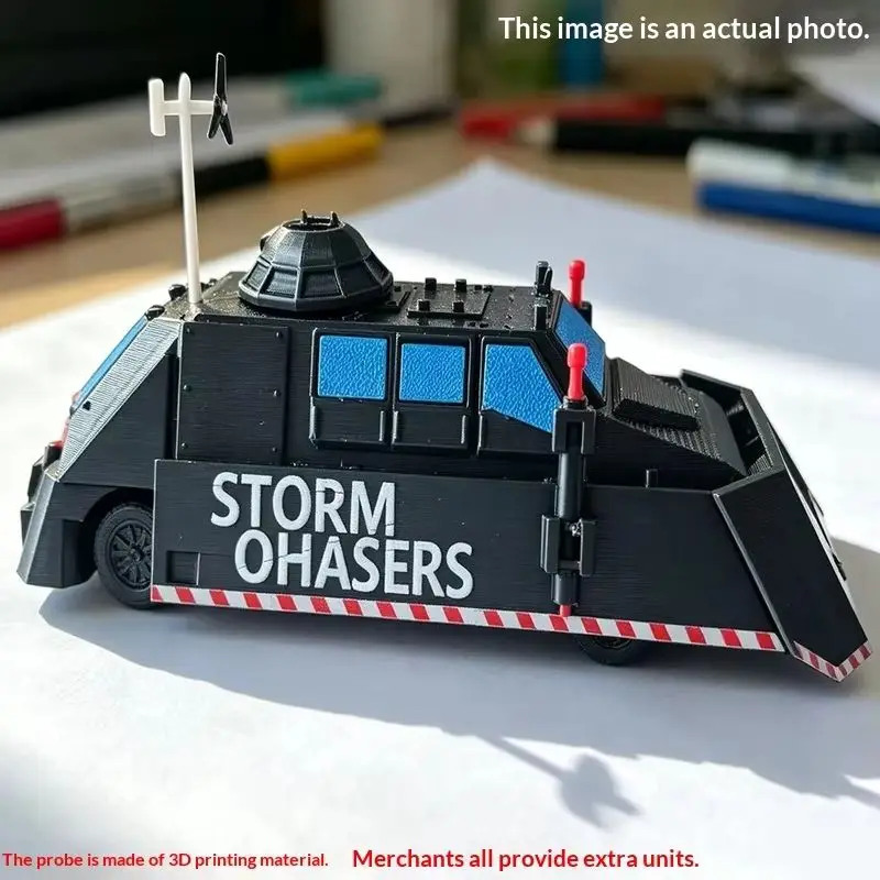 In-stock Delt Stor TIV2 Tornado Interceptor Vehicle Model Movable and Liftable Stor Chasing Simulation Truck Collectible Toys