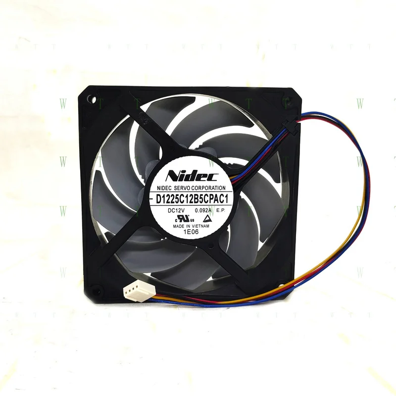 

H 1 шт. для вентилятора NIDEC D1225C12B5CPAC1 DC12V 0.092A 12025 12 см 4-проводной охлаждающий вентилятор