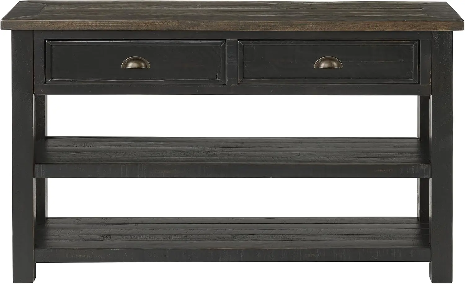 

Svensson Home из массива дерева, консоль/Диванный стол, черный с коричневым верхом