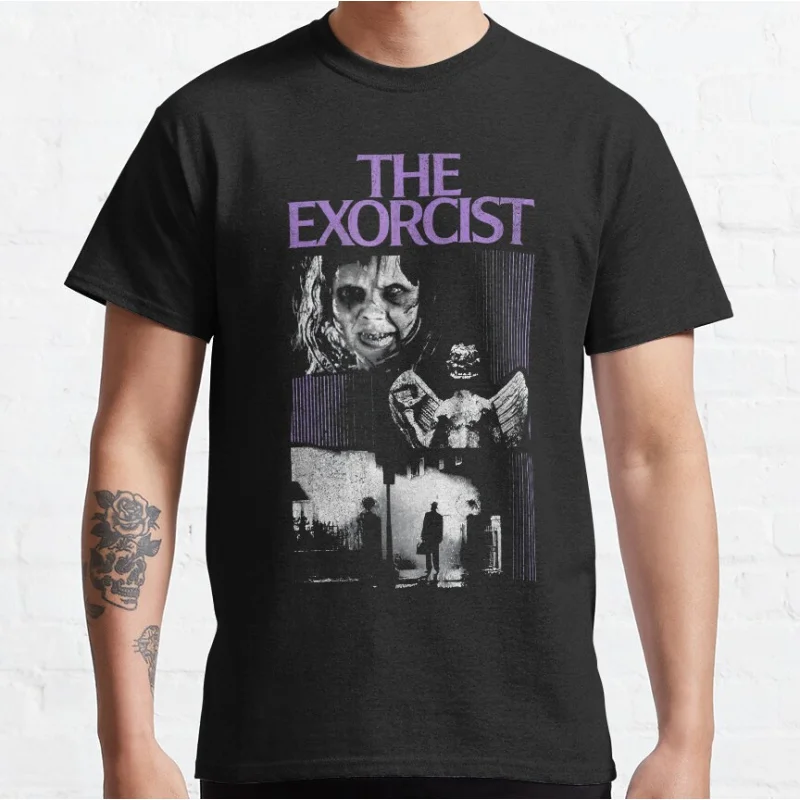 

The Exorcist 90s Retro 80s Horror films The Exorcist Scary movie monsters Graphic T Shirts large size Adult tops S-6XL