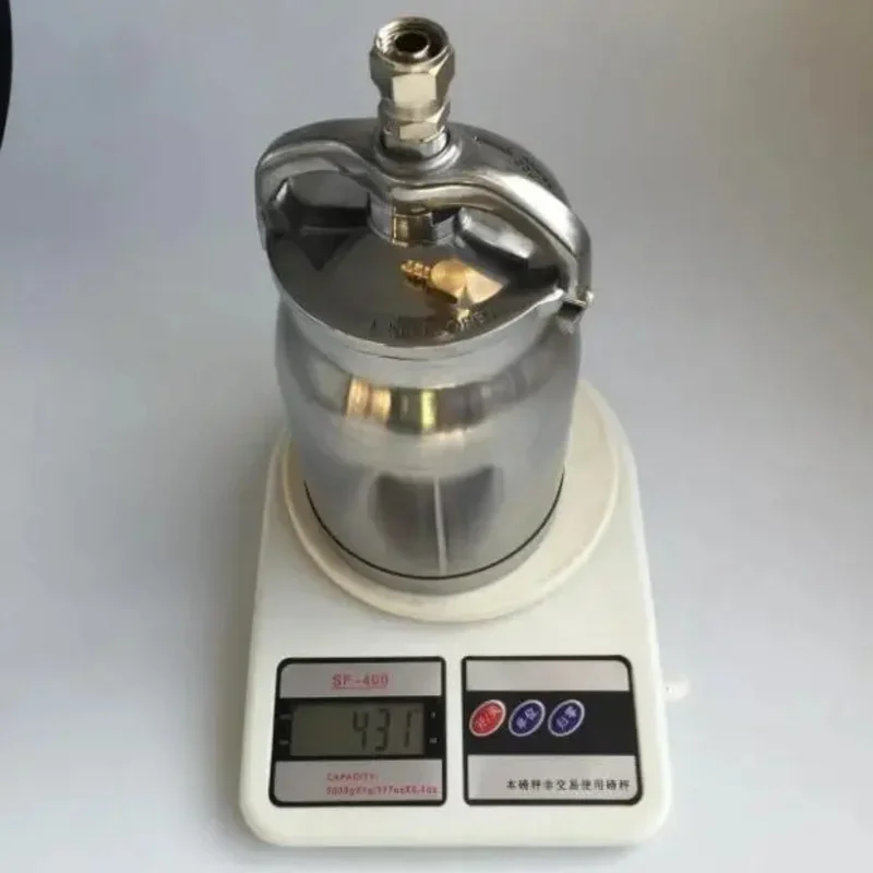 Universeller Niederdruck-Spritzpistortopf, 1000 ml, Edelstahlmaterial, stark und leicht zu reinigen