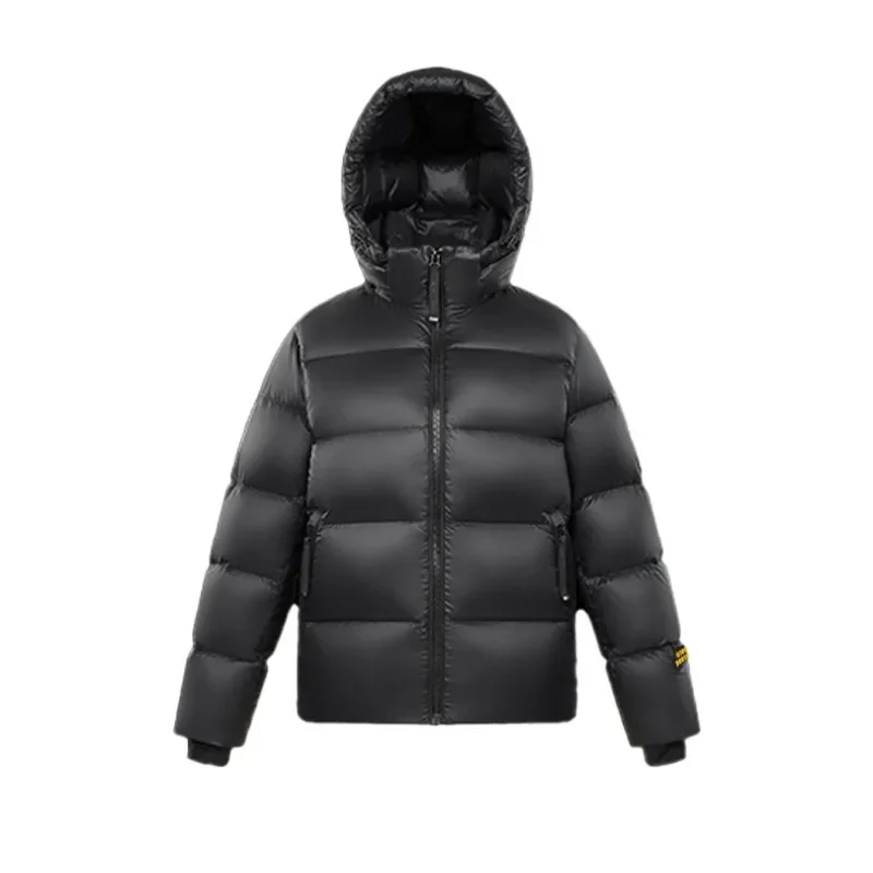 Tops de Otoño Invierno para mujer, chaqueta de plumón de ganso, capucha extraíble, gruesa, personalizada, Simple, cómoda, suave y versátil