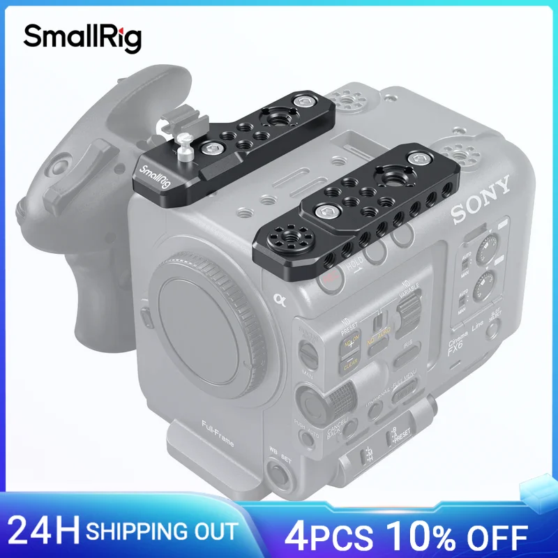 Легкая верхняя пластина SMALLRIG для камеры Sony FX6, совместима с оригинальной ручкой, кабельным зажимом и ручкой фокусировки-3186