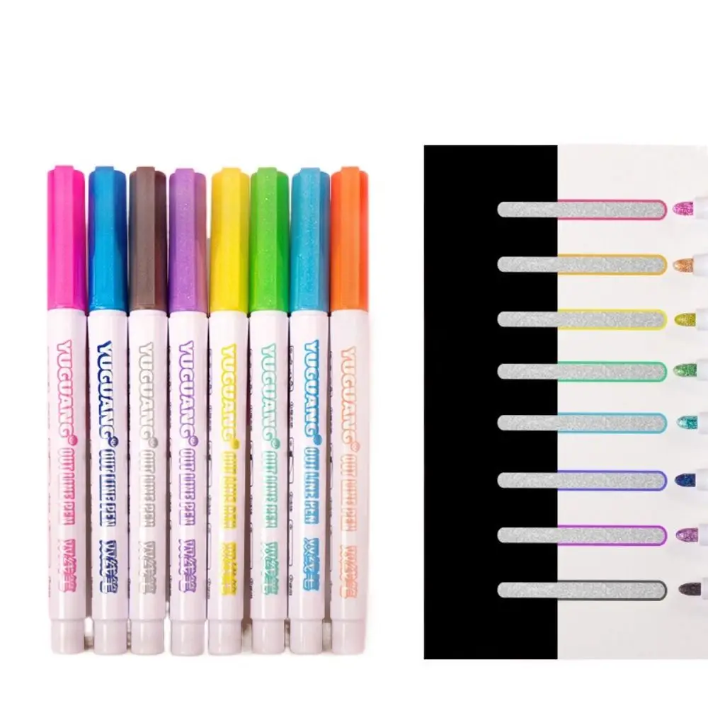 Drawing Set DIY Double Line Contour Pen Safe Non-toxic Coloring Markers Stationery Graffiti Drawing Toy Students