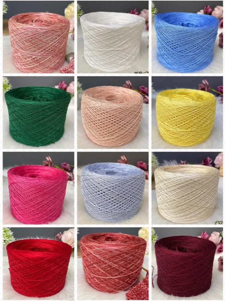 250g/ Ball Acetic Acid Tencel Pure Cotton Wool Silk Soft Dyed Thread DIY Hand-knitted Stick Crochet Shawl Scarf Weaving Material