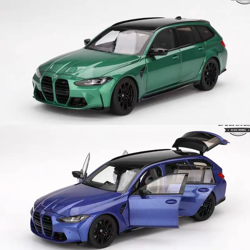 TSM 1:18 BMW M3 Touring M - A die-cast alloy full-open car model replica for boys' toys and adult collectible display items.