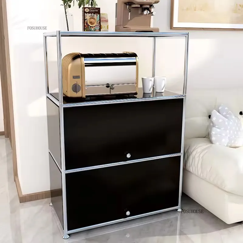 Modern Living Room Cabinets Home Storage Locker Creative Module Cabinets for Living Room Furniture Bedroom Flip Chest of Drawers