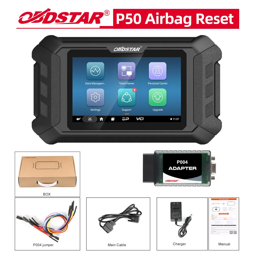 OBDSTAR P50 Airbag Reset Tool Cover 71 Brands and Over 9500 ECU Part No. by OBD/ BENCH Support Battery Reset for Audi by BENCH