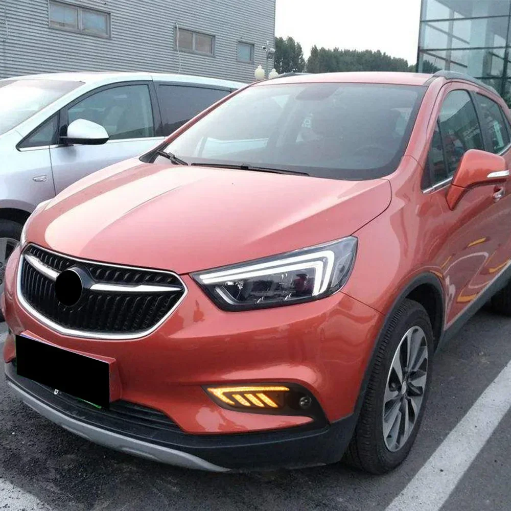 New！ CSCSNL 2PCS For Buick Encore Opel mokka 2017 2018 LED DRL Daytime Running Lights turn signal Daylight Fog lamp