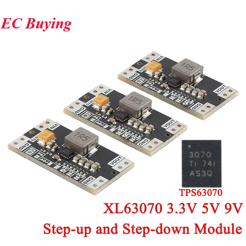 2 stks/1 st XL63070 TPS63070 DC Automatische Step Up Down Power Boost Buck Module 3.3 V 5 V 9 V Lage Rimpel Lithium Spanningsstabilisatie