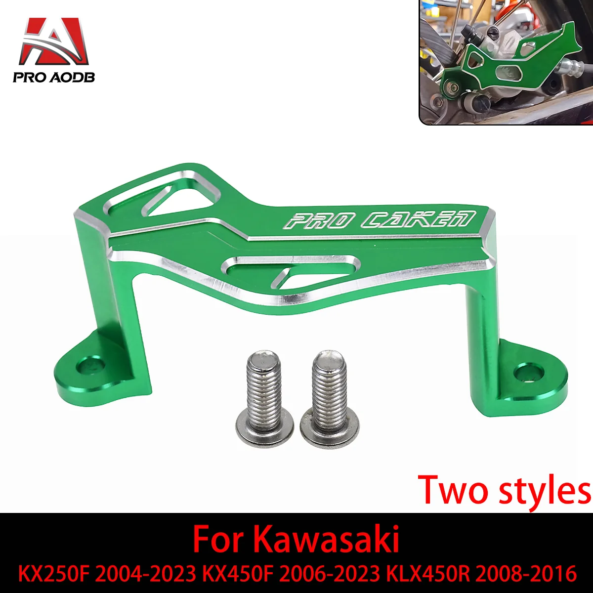 Motocross Rear Brake Caliper Brake Disc Guard Protector Cover For Kawasaki KX250F 2004-2023 KX 450F 2006-2023 KLX 450R 2008-2016