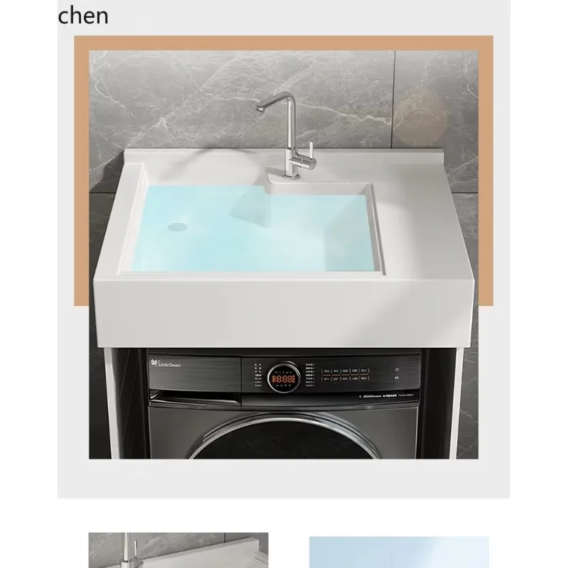 HYS  Laundry Cabinet Combination Integrated Cabinet Drum Washing Machine Companion Cabinet Bathroom