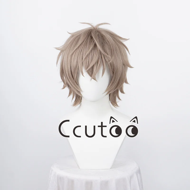 Anime WIND BREAKER Choji Tomiyama Cosplay Wig Short Synthetic Hair Shishitoren Leader Accessory Halloween Party for Men Props