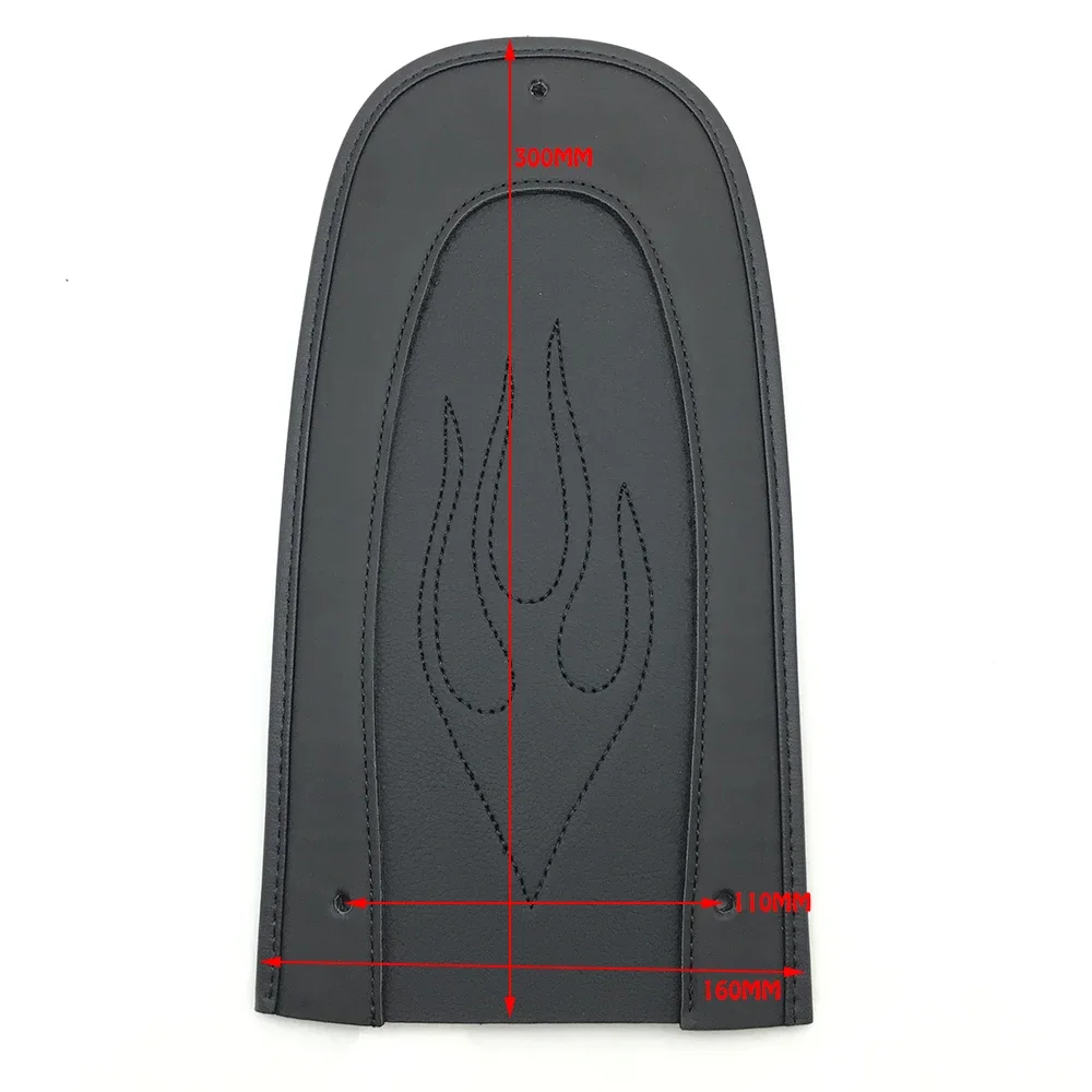 For Harley FLHR FLHT FLTR FLHX 1997-2017 Motorcycle Accessories Black Leather Diamond Rear Fender Bib